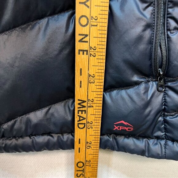 Cabelas XPG Womens Puffer Down Jacket Size XL Black Hooded Quilted Outdoors - Picture 7 of 12